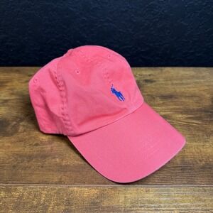 Polo Ralph Lauren Pink Cotton Twill Baseball Cap Pony Logo